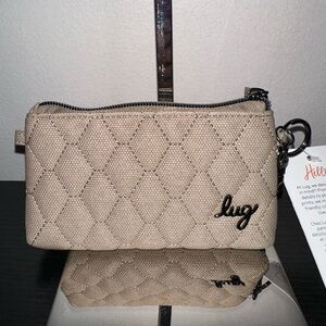 Lug Metro XL Matte Luxe VL ID Pouch NWT Sand